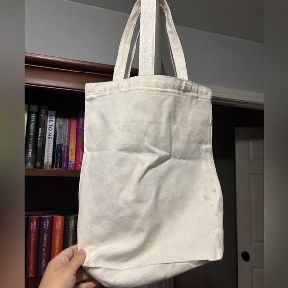 Mom bag/tote. White/purple. - Picture 3 of 7